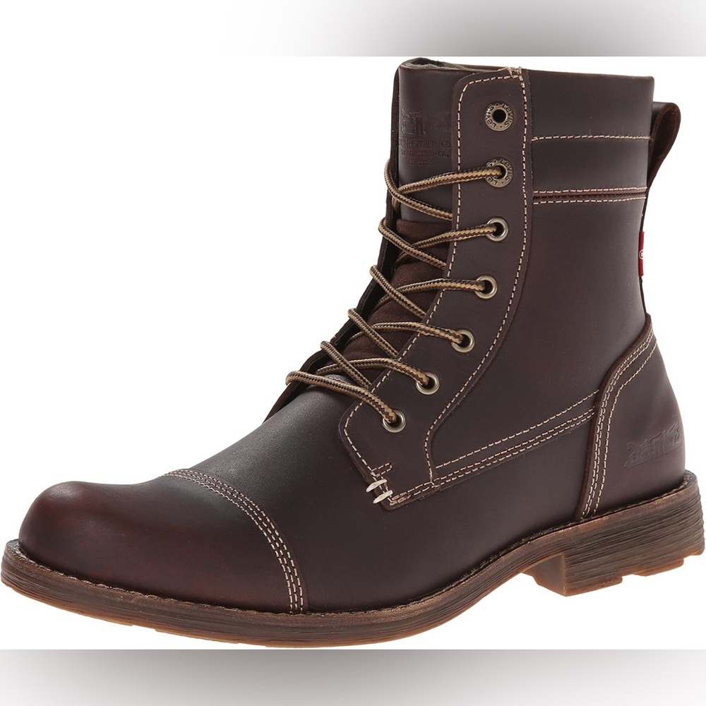 Levi's Men's Lex II Lace-Up Chukka Boots Dark Brown Size 13 NEW IN BOX - Picture 2 of 6
